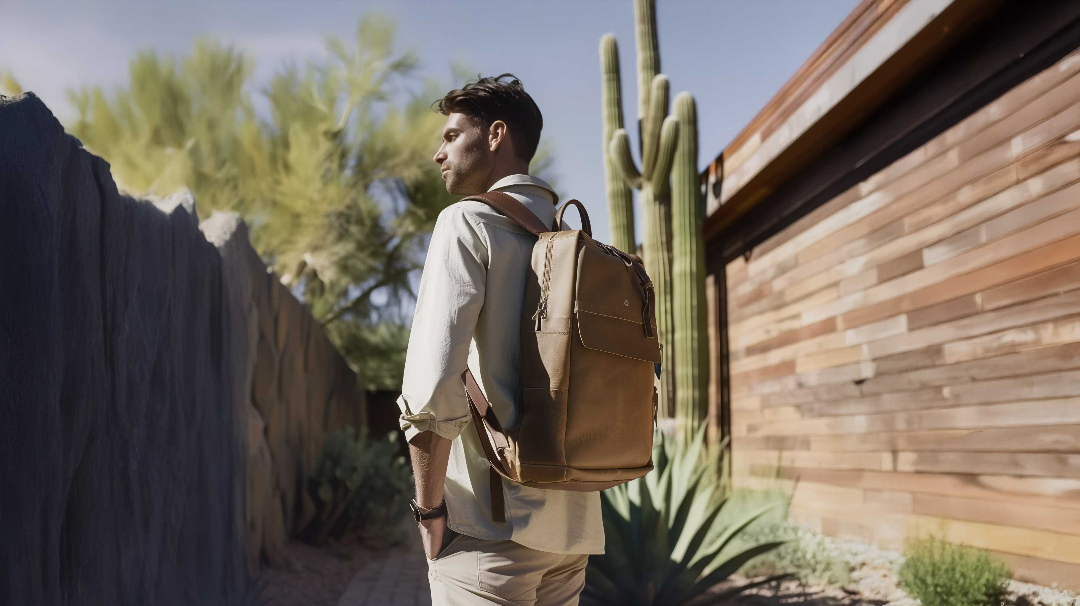 Leather Travel Backpack