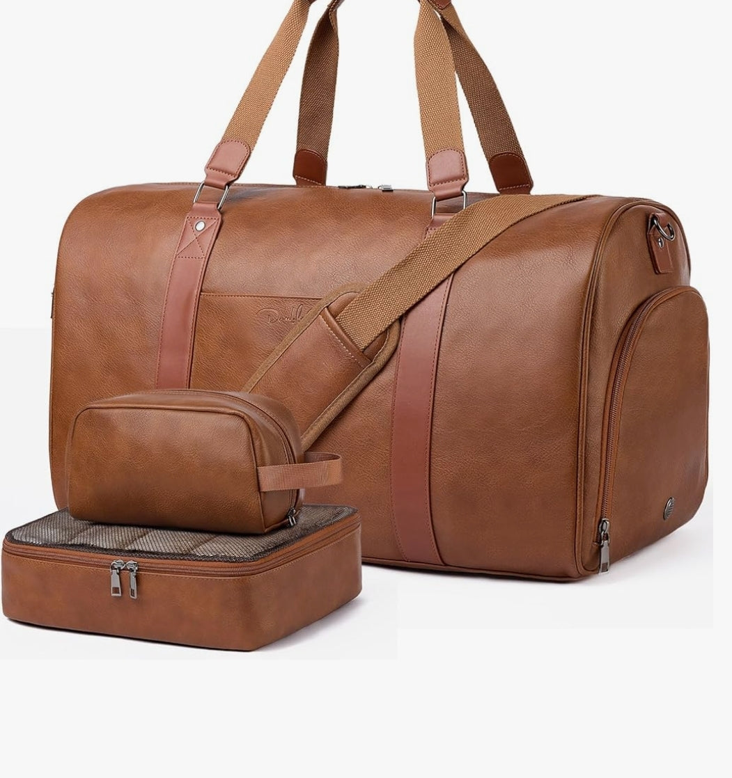 Leather Suitcase/Duffel Bag